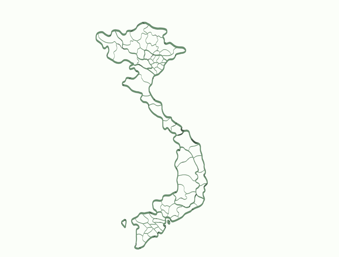 Vietnam maps bezienswaardigheden